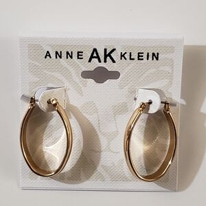 Anne Klein Oval Hoop Earrings!